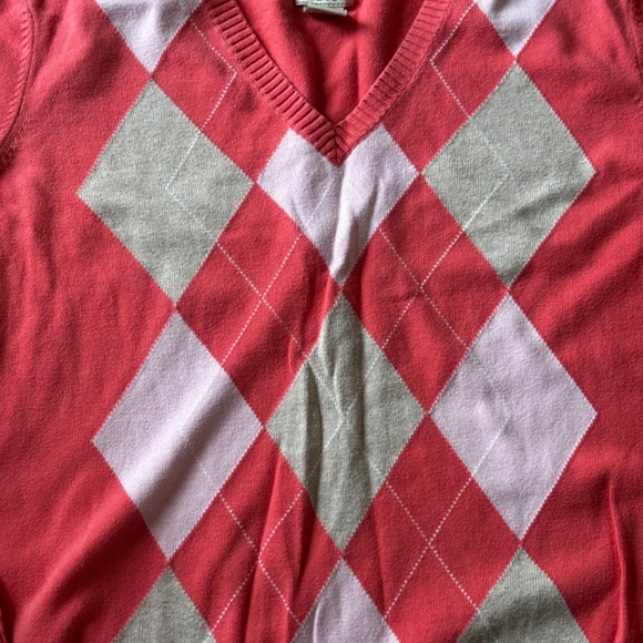 Vintage Izod woman's Argyle Sweater - Picture 2 of 5